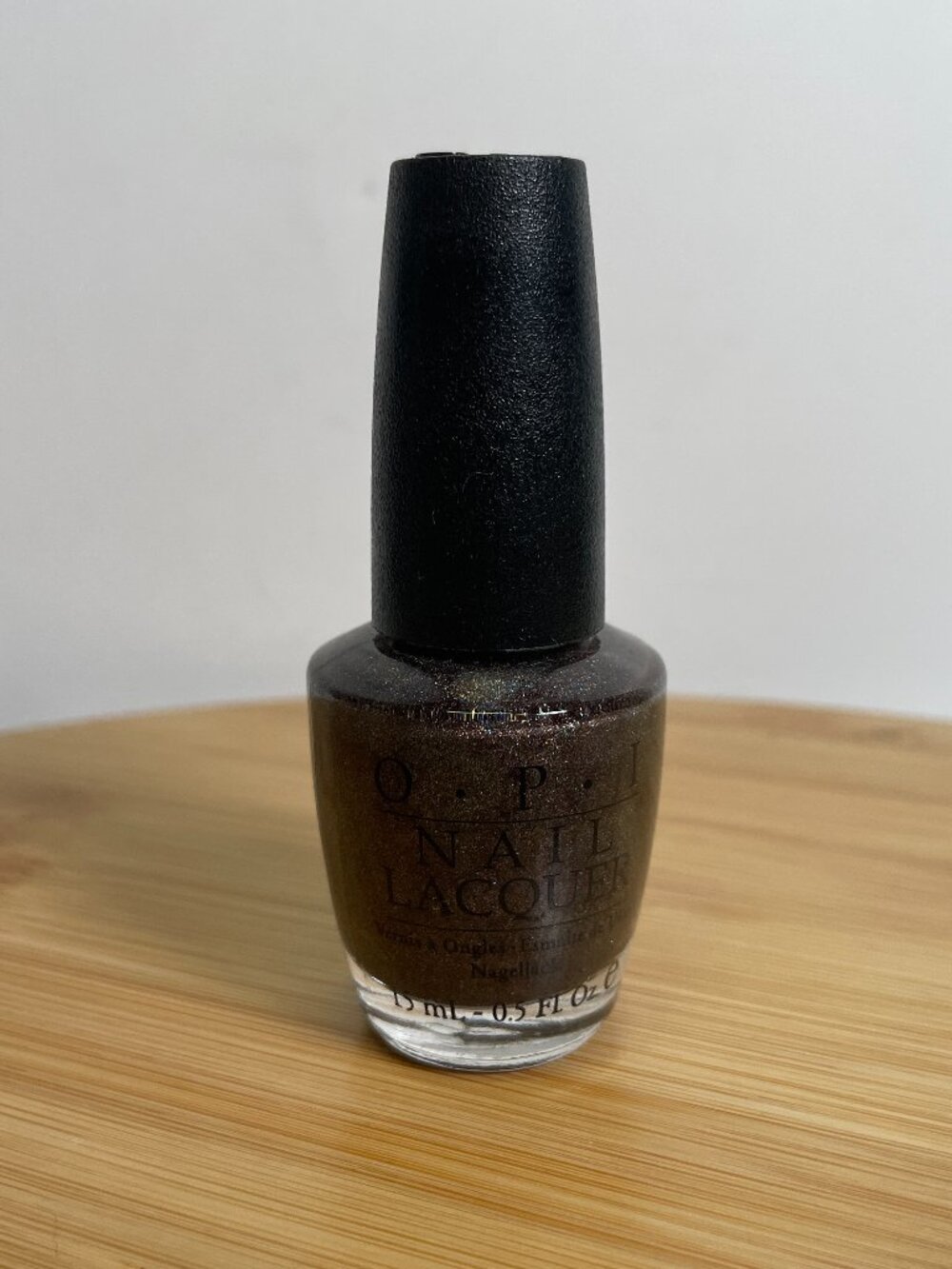 OPI My Private Jet NL B59 Black Iridescent Glitter Nail Lacquer Polish 15 mL